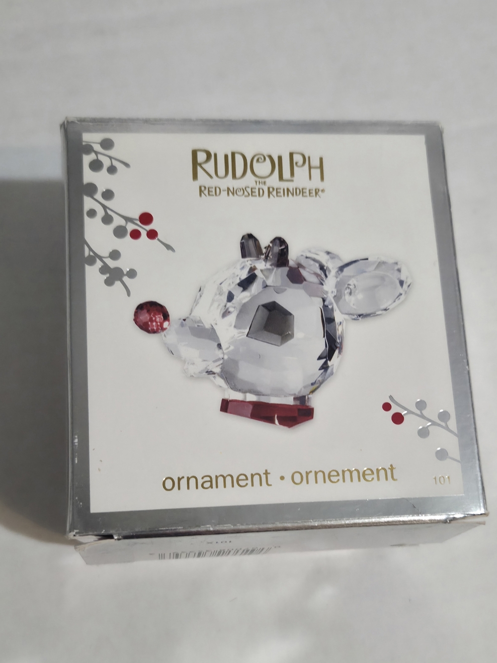 Crystal Christmas Ornament Rudolph By American Greetings Collection Prism Glass